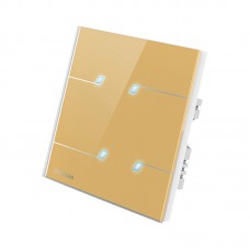 CG-TCYD-04L-G 4 Gang with L and N touch wireless RF remote control switch - Smart home control glass panel Switch